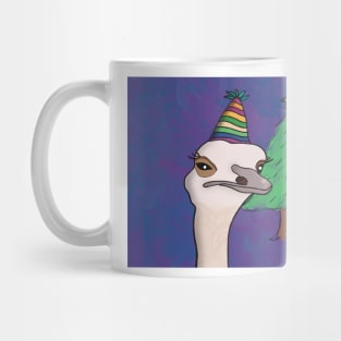 Christmas  Party Ostrich Mug